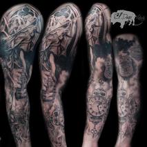 Religious sleeve Tattoo Design Thumbnail