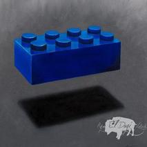 Blue Lego Block Original Artwork Thumbnail
